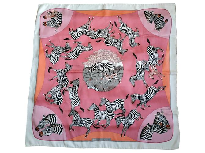 Hermès Zebras Pink Seide  ref.372666