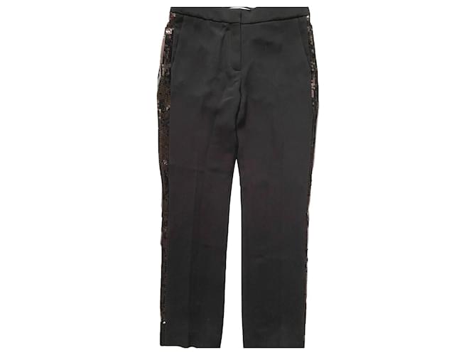 Victoria Beckham Pants, leggings Black Polyester  ref.372683
