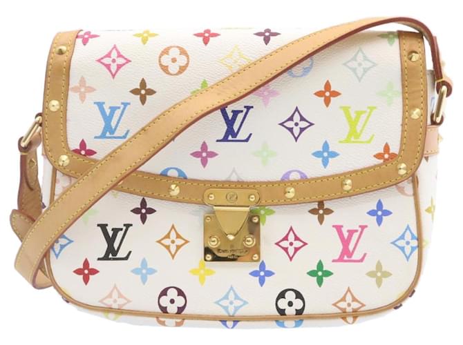 LOUIS VUITTON Borsa a spalla Sologne con monogramma multicolore Bianco  M92661 Auth ar4813 Oro bianco ref.372811 - Joli Closet