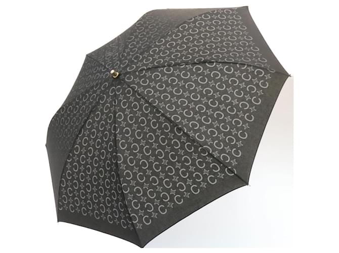 Céline CELINE C Macadam folding Umbrella Black Auth ar4553  ref.372823