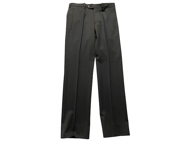 Pantalones tapered de Prada en lana virgen negra Negro  ref.372872