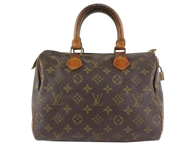 Louis Vuitton Monogramma piccolo Speedy 25 Borsa Boston PM Pelle ref.372977  - Joli Closet