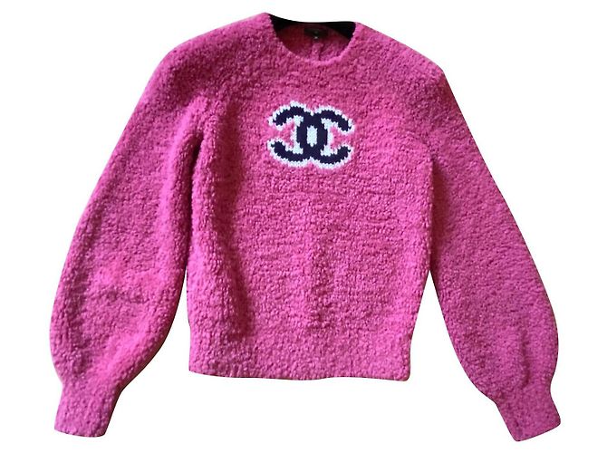 Cambon Chanel Strickwaren Fuschia Wolle