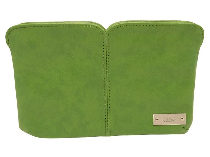 Pochette Chloé Verde Pelle