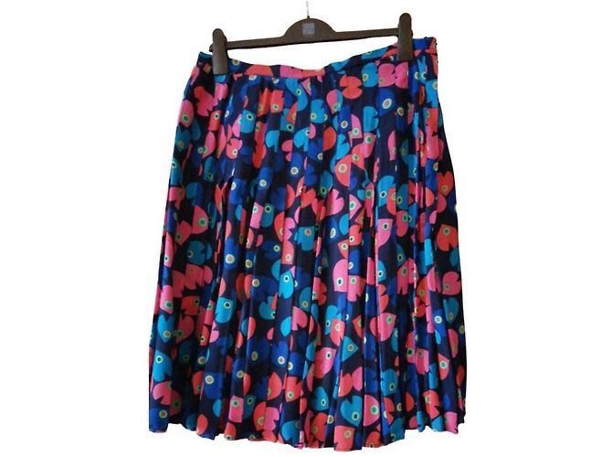 Gonna in seta multicolore Jean Louis Scherrer