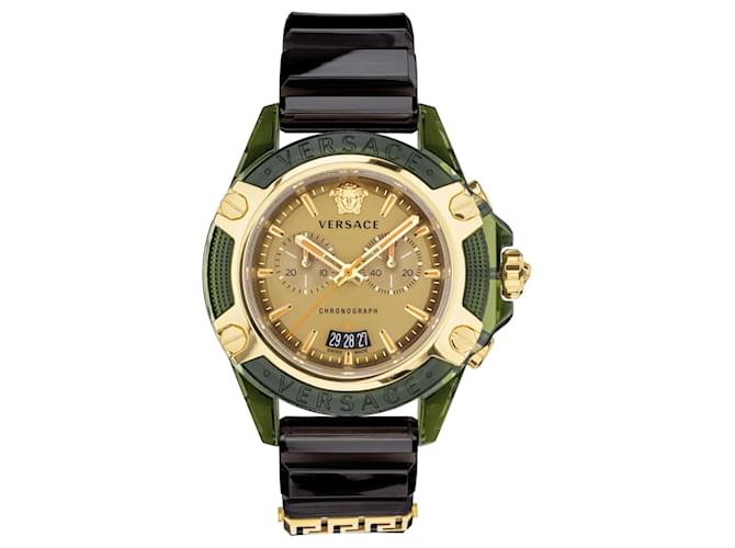 Versace Icon Active Chronograph Watch Green  ref.374018