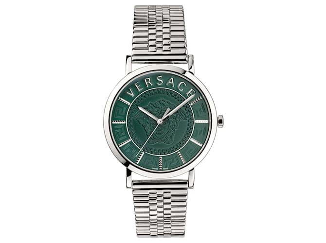 Versace Relógio pulseira V-Essential Prata Metálico  ref.374023