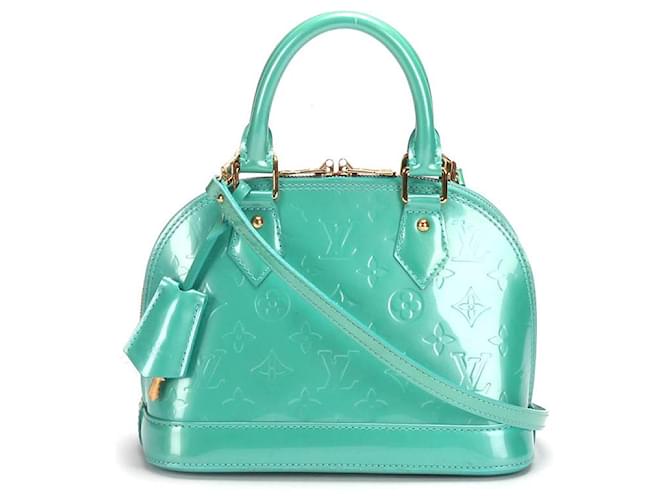 Louis Vuitton Alma BB Blue Patent Leather