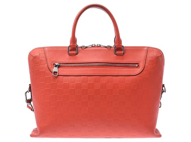 Louis Vuitton Porte documents Jour Orange Leather  ref.374211