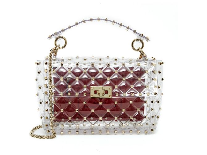 Valentino ROCKSTUD SPIKE MEDIUM PVC SS2018