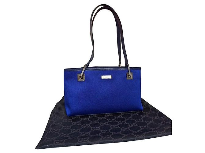 Gucci blaue Hand- oder Umhängetasche