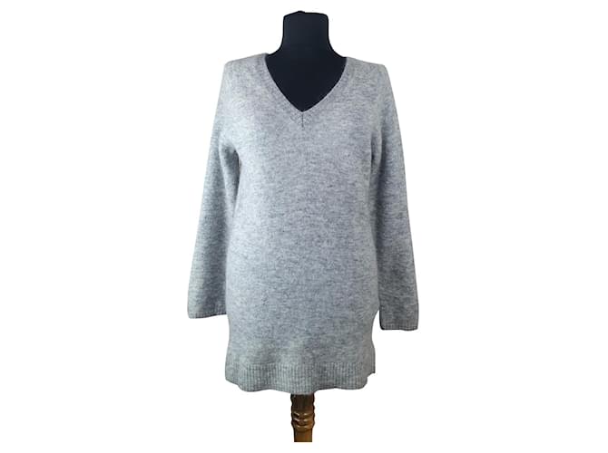 Bruuns Bazaar Knitwear Grey Wool Elastane Polyamide Mohair  ref.374425