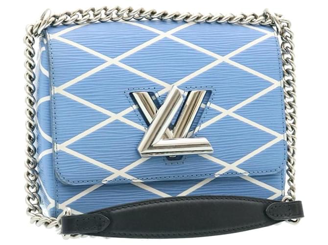Louis Vuitton Twist Cuir Bleu clair  ref.374534