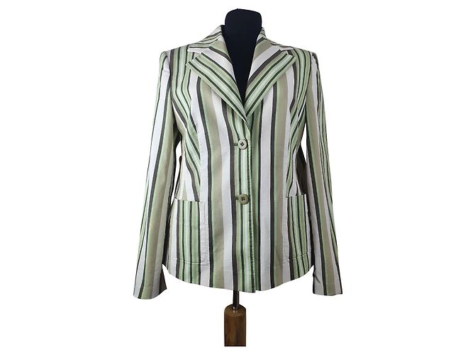 Blazer Louis Féraud a righe in cotone Multicolore