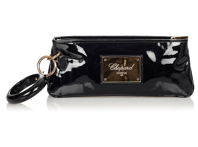 Clutch Chopard de charol negro