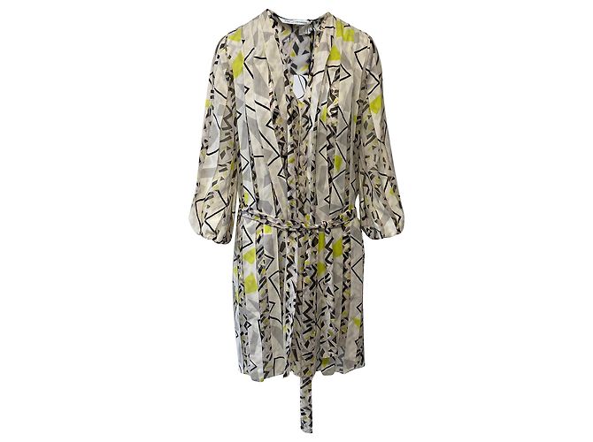 Diane Von Furstenberg Abito MarMara in seta multicolore Stampa python