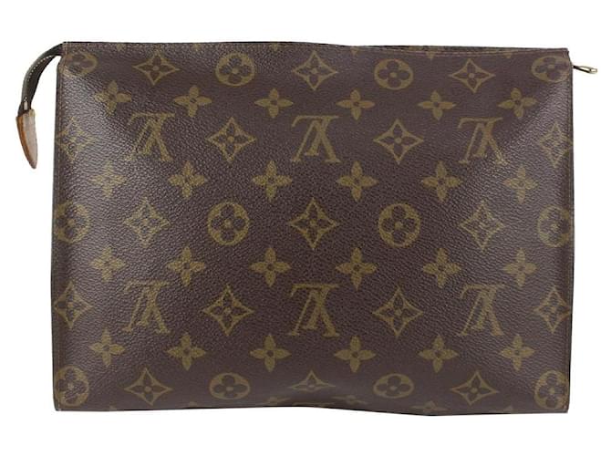 Louis Vuitton Monogramm Kulturbeutel 26 Poche Toilette Leder  ref.374849