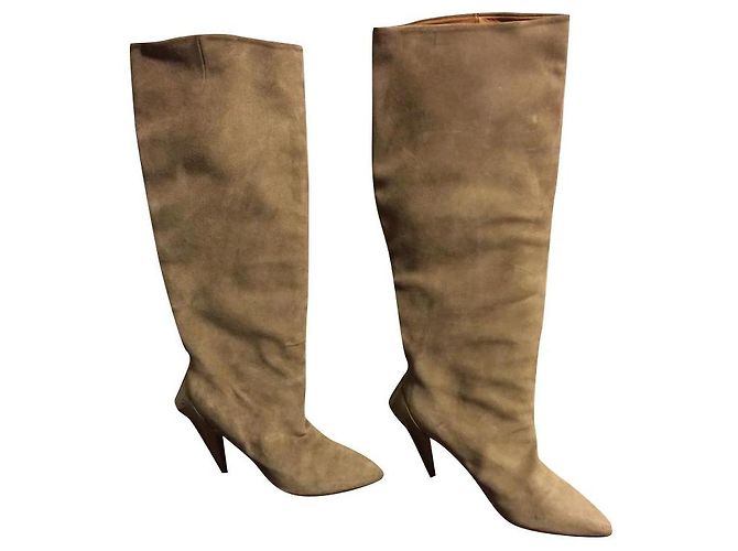 Maison Martin Margiela Botas de ante beige