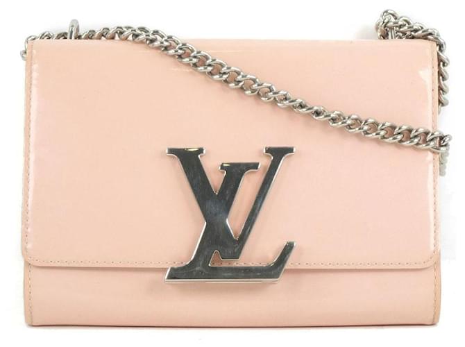 Louis Vuitton Pink Patent Leather Louise MM Handbag