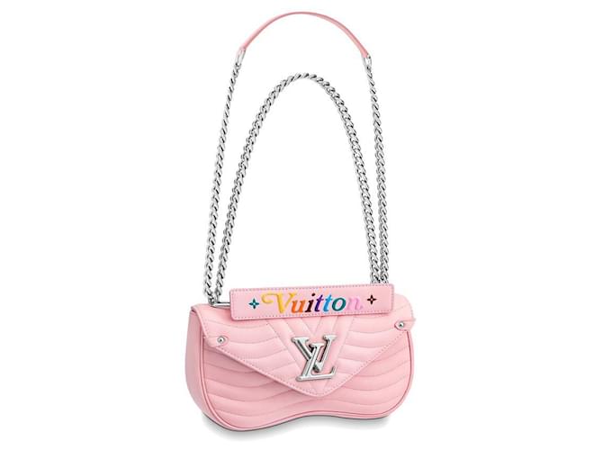 Louis Vuitton LV New Wave Kettentasche Pink Leder  ref.375071