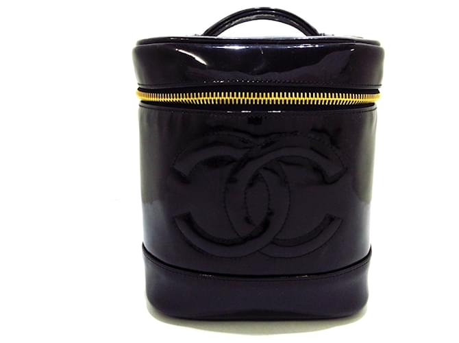 Chanel Vanity Black Leather  ref.375203
