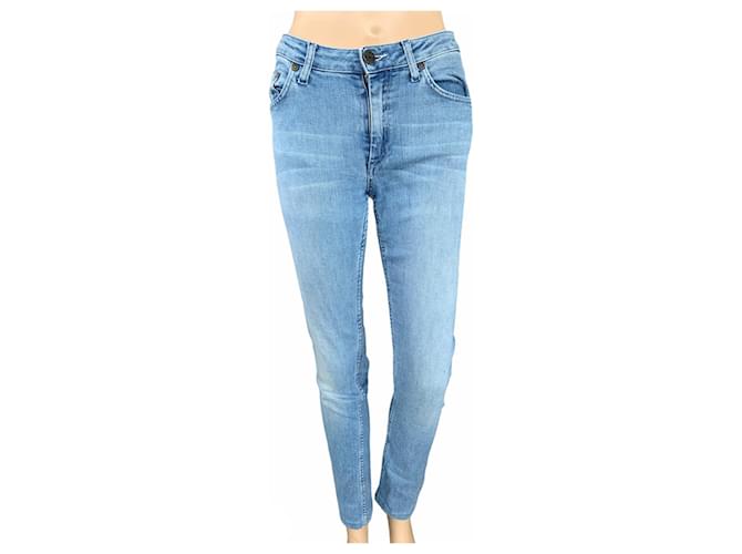 Acne Jeans Blue Cotton Elastane  ref.375254