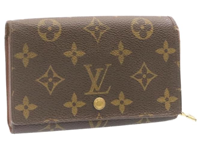 LOUIS VUITTON Monogram Porte Monnaie Billets Tresor Wallet M61730 LV Auth  tb635 Cloth ref.935700 - Joli Closet