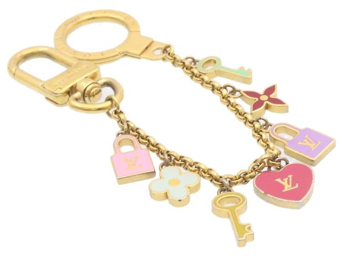 LOUIS VUITTON Porte Cles Chainne Pretty Charm Gold Mehrfarbig M66131 Auth ki1000 Mehrfarben Golden