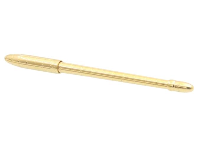 LOUIS VUITTON Stylo Agenda Ballpoint Pen Gold Tone LV Auth ki1003 Metal  ref.375460
