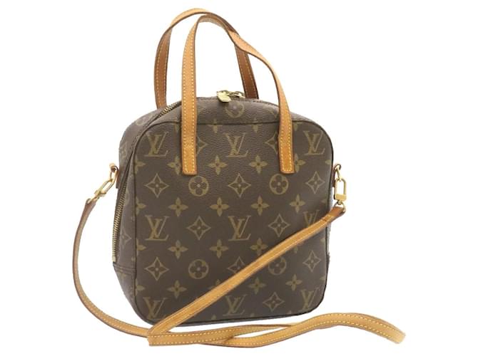 Louis Vuitton Monogram Spontini 2Way Shoulder Bag Hand Bag LV Auth jk298  Cloth ref.375563 - Joli Closet