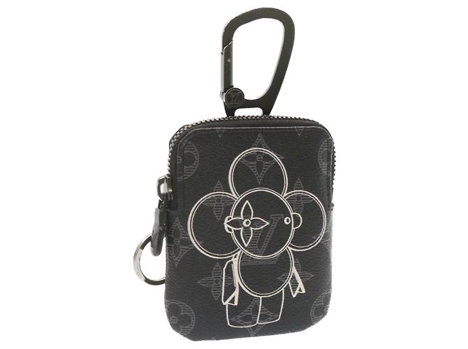 LOUIS VUITTON Monogram Eclipse Vivienne Pochette Zippée M62895 LV Auth nh079
