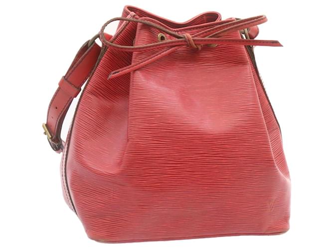 LOUIS VUITTON Epi Petit Noe Shoulder Bag Red M44107 LV Auth jk351 Leather  ref.375723