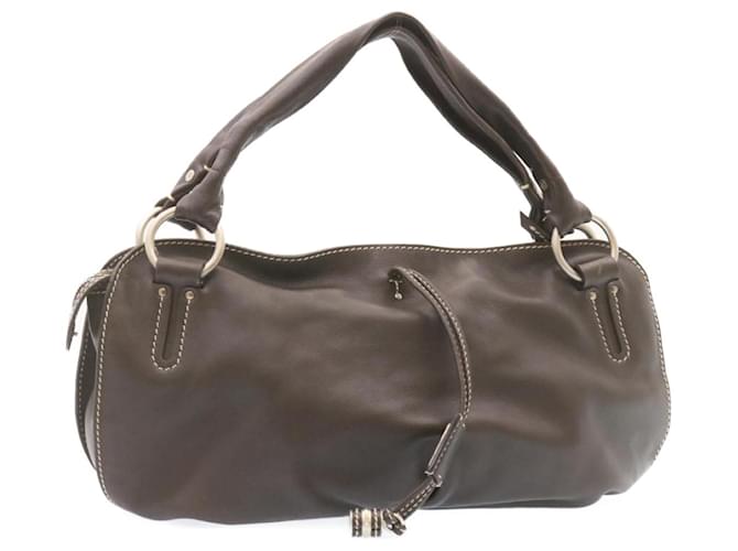 Céline CELINE Tote Bag Leather Brown Auth nh115  ref.375743