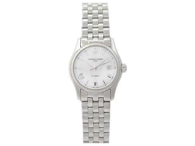 FREDERIQUE CONSTANT CLASSICS WATCH 303x1b3/6 27 RELÓGIO AUTOMÁTICO DE MÃE DE PÉROLA MM Prata