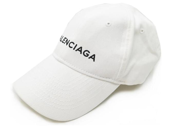 NEW BALENCIAGA ARCHETYPE CAP 2017 WHITE COTTON WHITE CAP  ref.376167