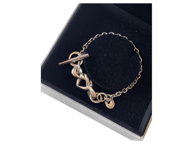 Pandora Geknotetes Herzarmband Silber