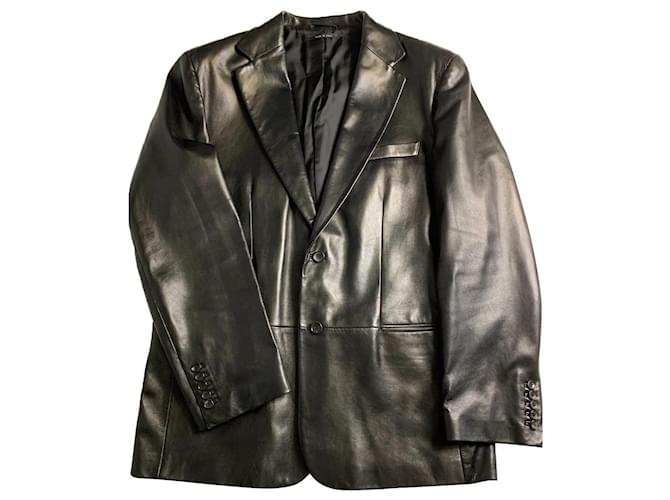 Gucci Blazers Jackets Black Leather  ref.376421