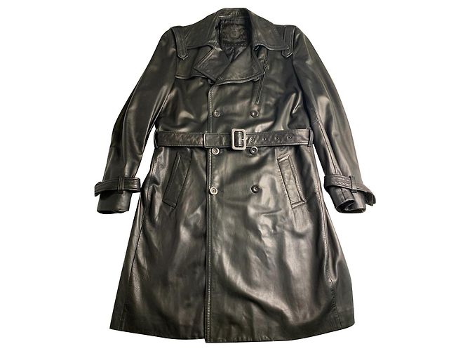 John Richmond Herren Lederjacke Schwarz