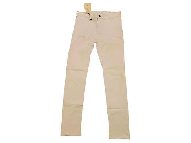 Rag & Bone Jeans White Cotton Viscose  ref.376435