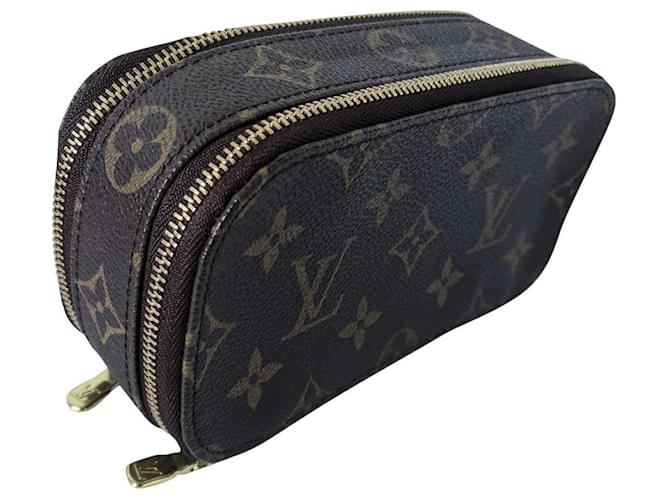 Louis Vuitton Geldbörsen, Geldbörsen, Fälle Braun Leinwand  ref.376536