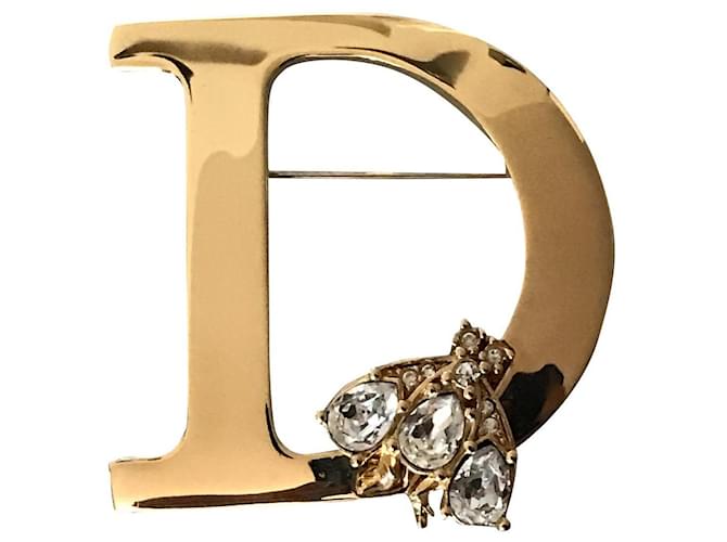 Dior Alfinetes e broches Gold hardware Metal  ref.376547
