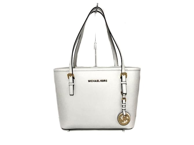 La bolsa de asas de Michael Kors Blanco Cuero  - Joli Closet