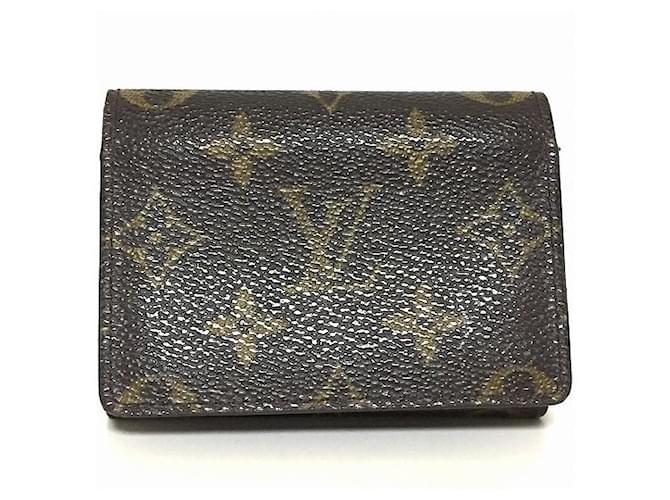 Louis Vuitton Enveloppe Carte de visite Brown Cloth ref.889437 - Joli Closet