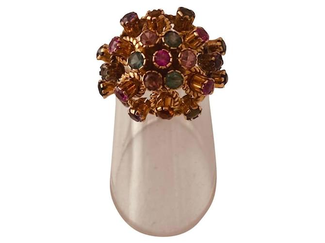 Autre Marque ART DECO ring Gold hardware Pink gold  ref.377068