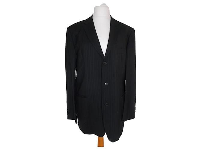 Hugo Boss Blazers Jackets Navy blue Wool  ref.377184