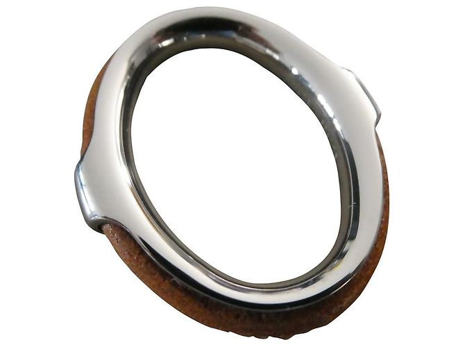 Cachecol Hermès kyoto GM em aço prateado Hardware prateado