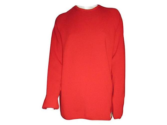Louis Vuitton Knitwear Red Wool  ref.377304