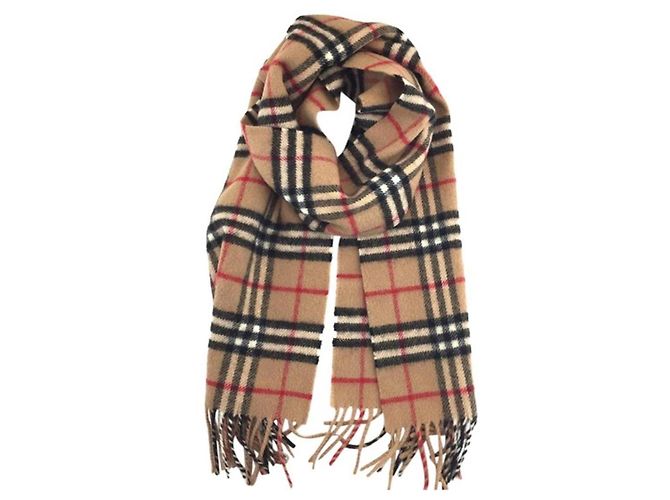 Burberry sciarpe Beige Cachemire Lana