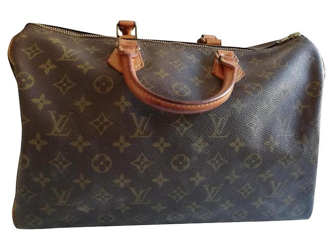 Louis Vuitton Speedy Borsa in tessuto marrone
