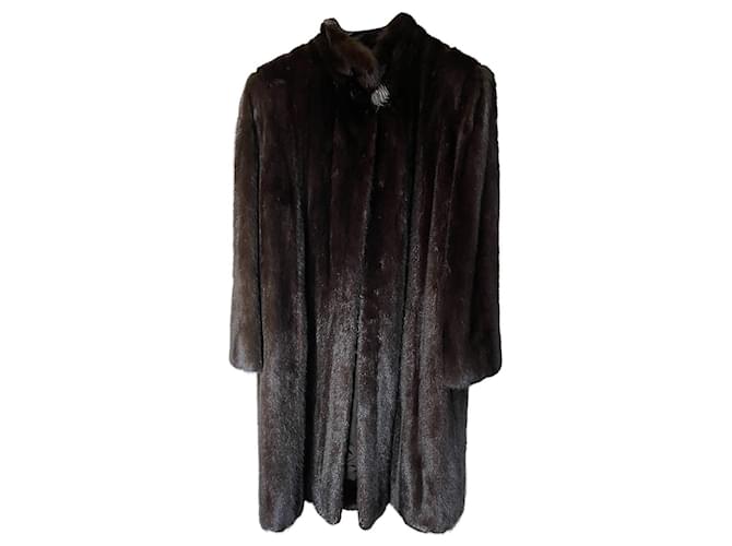 Autre Marque Coat of Mink Black Fur  ref.377905